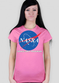 NASRA space shit program T-shirt damski