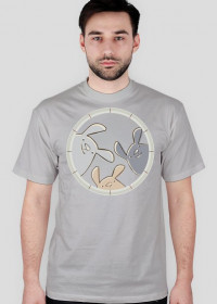 Koszulka męska - t-shirt - króliczki