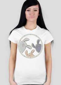 Koszulka damska - króliczki