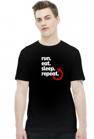 T-shirt biegacza. Plan dnia.