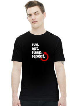 T-shirt biegacza. Plan dnia.