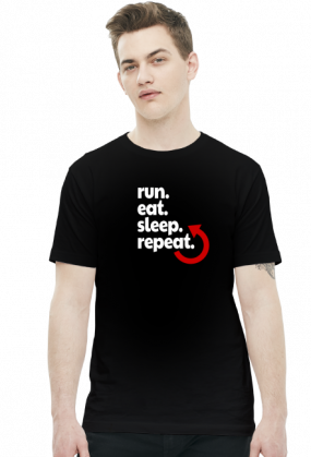 T-shirt biegacza. Plan dnia.