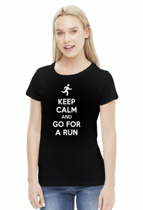 T-shirt biegaczki. Keep Calm.