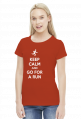T-shirt biegaczki. Keep Calm.