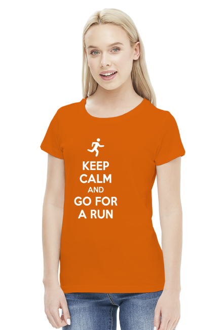 T-shirt biegaczki. Keep Calm.