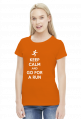 T-shirt biegaczki. Keep Calm.