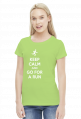T-shirt biegaczki. Keep Calm.