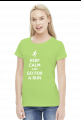 T-shirt biegaczki. Keep Calm.