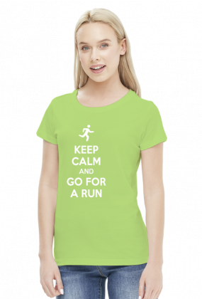 T-shirt biegaczki. Keep Calm.