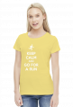 T-shirt biegaczki. Keep Calm.