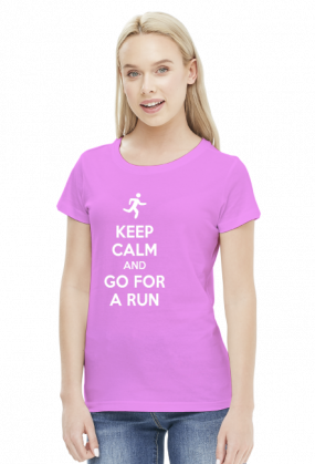T-shirt biegaczki. Keep Calm.