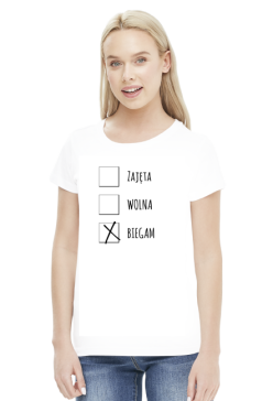 T-shirt dla biegaczki. Status związku.