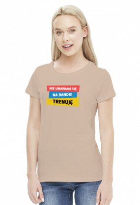 T-shirt biegaczki. Nie umawiam się na randki. Trenuję.