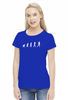 T-shirt biegaczki. Ewolucja biegacza.