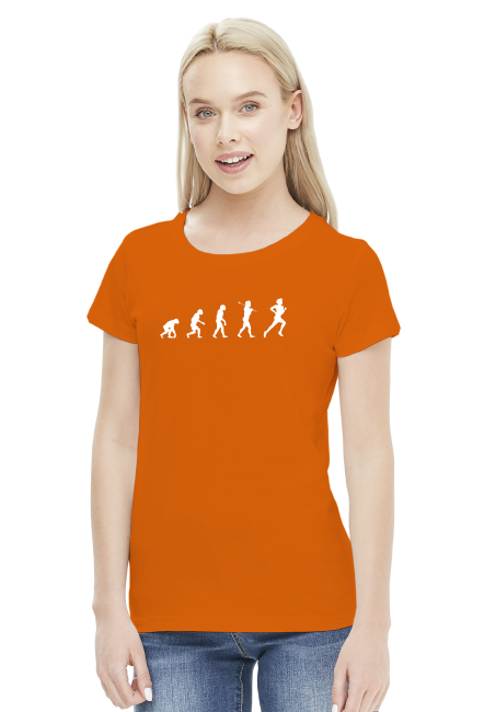 T-shirt biegaczki. Ewolucja biegacza.
