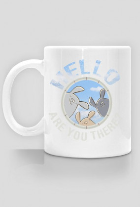 Kubek z nadrukiem - hello, are you there?