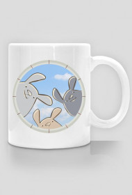 Kubek z nadrukiem - króliczki