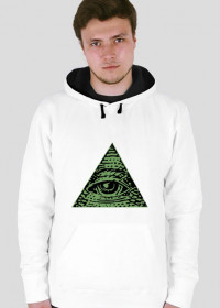 Illuminati Hoodie /White (M)