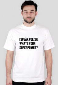I speak T shirt /White (M)