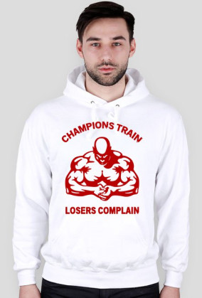 Champions Train, Losers Complain - Muscle, Motivation, Heavy, Gym, Bodybuilding