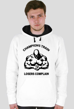 Champions Train, Losers Complain - Muscle, Motivation, Heavy, Gym, Bodybuilding