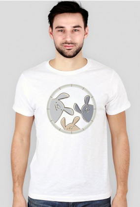 T-shirt męski - króliczki