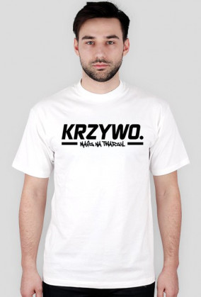 Krzywa Twarz T shirt /White (M)