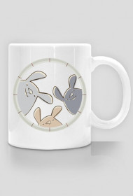 Kubek - nadruk jednostronny - króliczki
