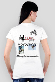 Koszulka - I love motocross!