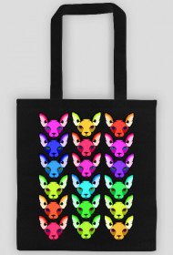 Torba psycho kolorowe koty dla fannów kocich rzeczy