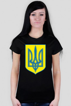 Herb Ukrainy koszulka damska