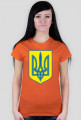 Herb Ukrainy koszulka damska