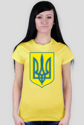 Herb Ukrainy koszulka damska