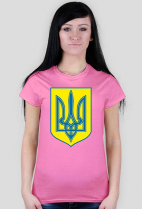 Herb Ukrainy koszulka damska