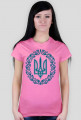 Ukraina herb koszulka damska