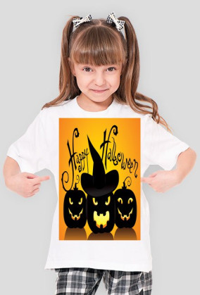 koszulka dziewczęca halloween