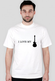 Koszulka męska Kocham moja gitarę