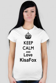 Keep Calm and love KisaFox-Damskie_krótki rękaw