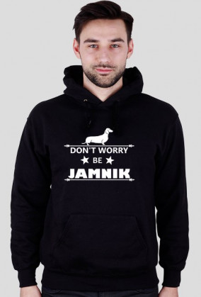 DON'T WORRy (czarna) bluza męska