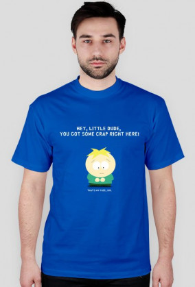 Butters - that's my face sir! blue