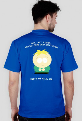 Butters - that's my face sir! blue