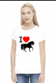 Koszulka I love horses