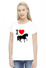 Koszulka I love horses