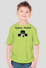 Koszulka Dziecięca. z skinem z mc i napisem "Czarna Pantera"