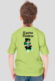Koszulka Dziecięca. z skinem z mc i napisem "Czarna Pantera"