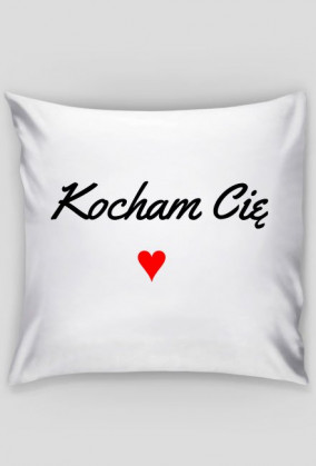 Poduszka z nadrukiem "Kocham Cię"