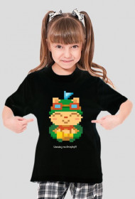 Pixel Teemo-Koszulka dziewczęca (czarna))