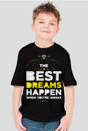 Koszulka dla chłopca - BEST DREAMS HAPPEN (różne kolory!)