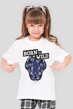 Koszulka dla dziewczynki - BORN TO BE WILD (różne kolory!)