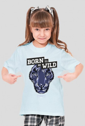 Koszulka dla dziewczynki - BORN TO BE WILD (różne kolory!)